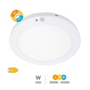 Downlight LED Aketi réglable avec détecteur de mouvement et crépusculaire 18 W 3000K à 6500K réglable