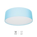 [203600003] Plafonnier en tissu Gemena 2xE27 Celeste