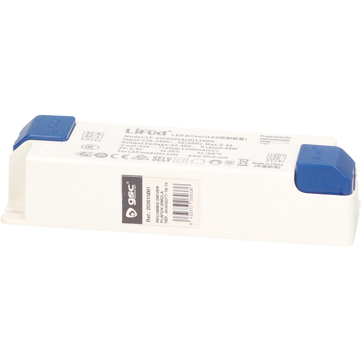 Peça de substituição driver para plafon Simola ref. 203605077 - 78 - 79