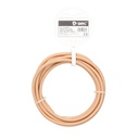 [101025005] Cabo têxtil 2,5 m (2 x 0,75 mm) Dourado