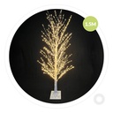 Árbol decorativo LED Sirka 1,5M Negro