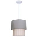 [204400033] Lâmpada de teto pendente Série Batwe E27 Ø 280 mm Cinzento