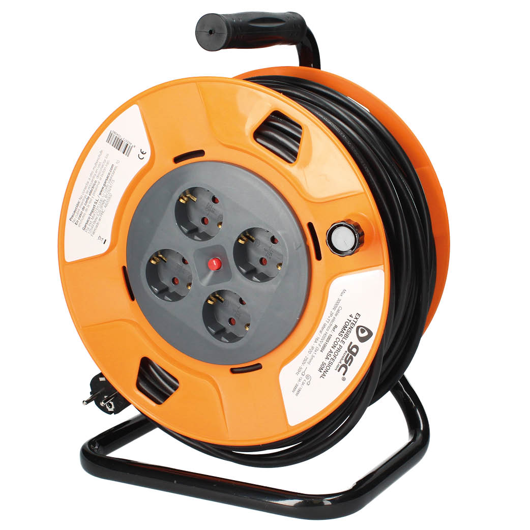 Professional Cable Reel 4 Socket Extension (3x1.5mm) 15M