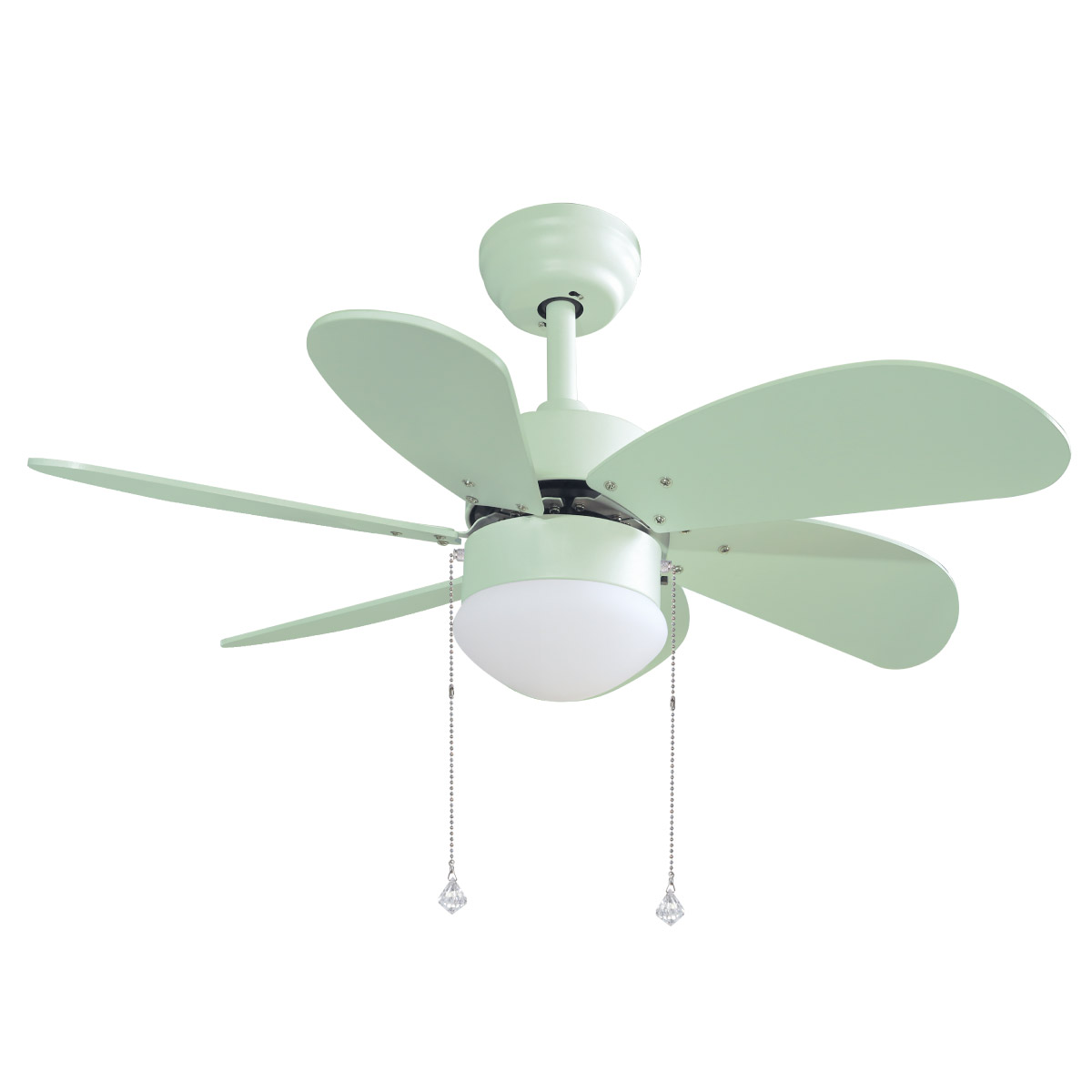 Ventilador techo casquillo 2XE27 Ø82 6 aspas DC Rosa (copia)