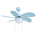 Ventilador techo casquillo 2XE27 Ø82 6 aspas DC Verde (copia)