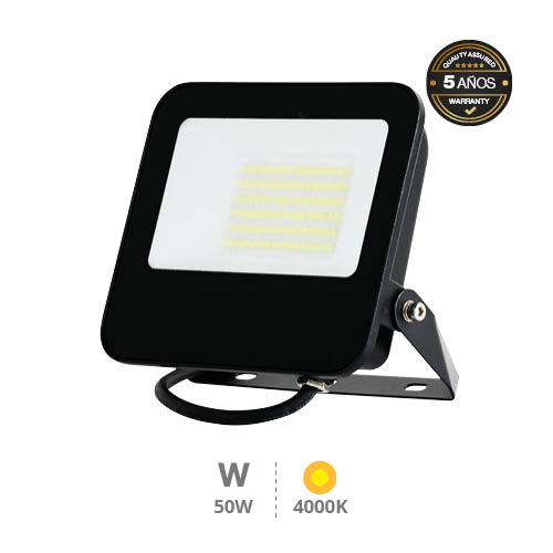 Serie Liwale Aluminum LED floodlight 50W 4000K IP65 Black - Pro Line