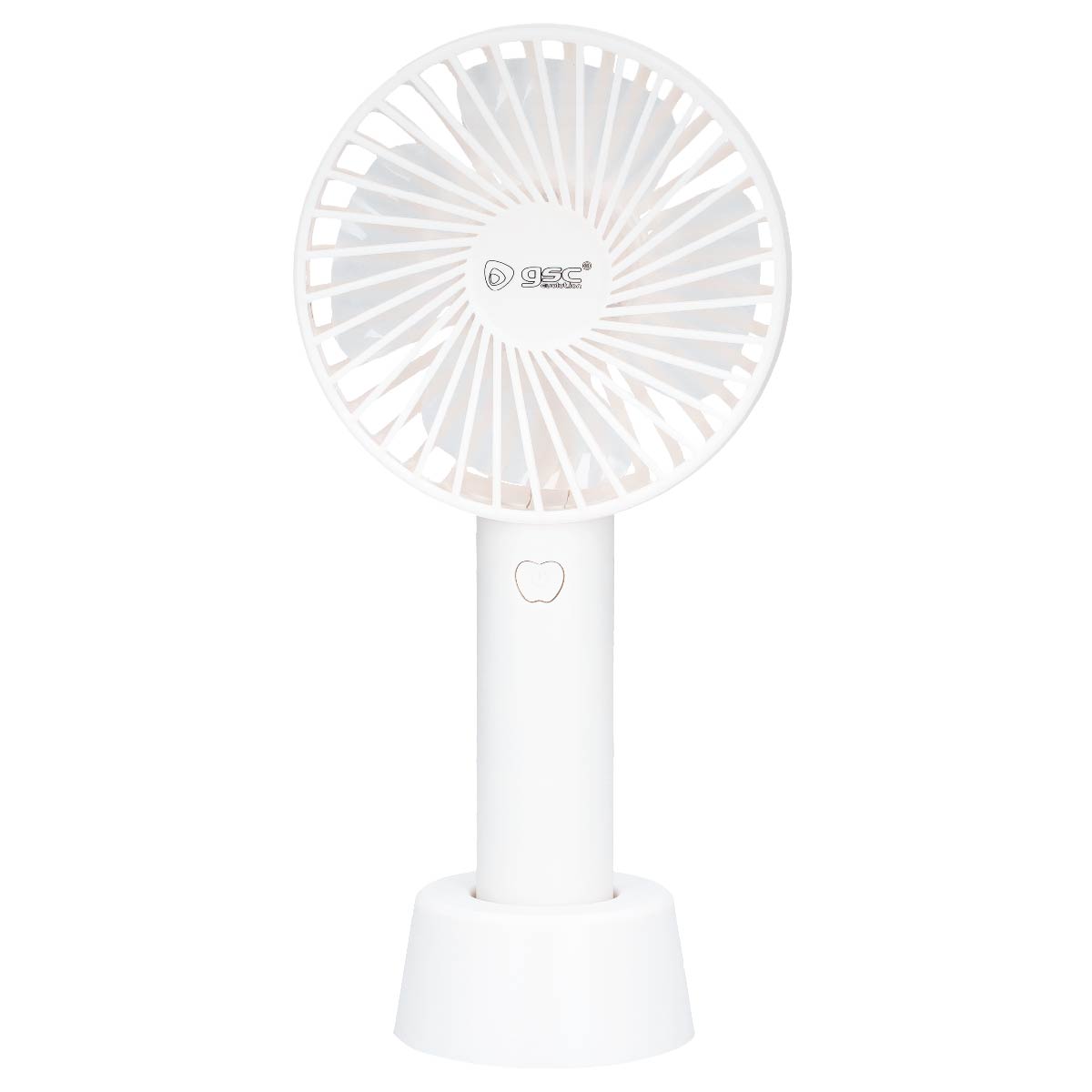 Miniventilador portátil recarregável USB Branco
