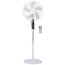 [300000023] Ventilador de pé Lungra com comando e temporizador Ø43cm 50W Branco