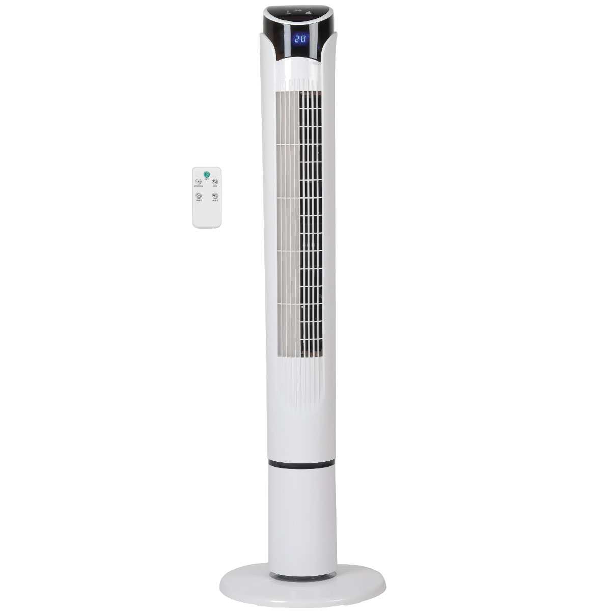 Kodima Ventilador de torre 103cms. con mando 45W Blanco