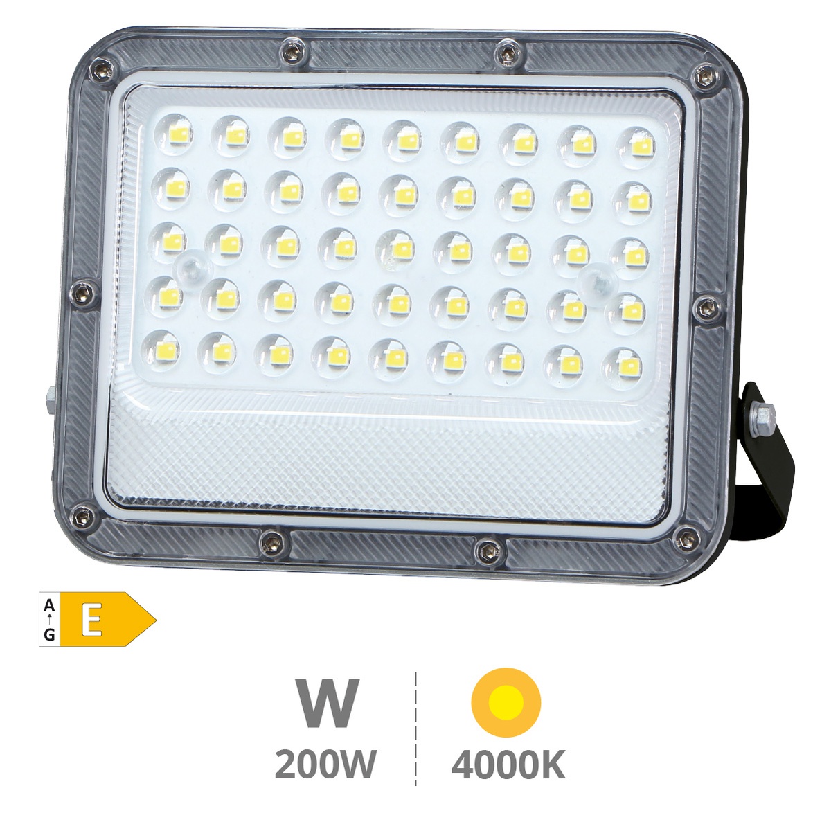Belinta Aluminum LED floodlight 200W 4000K IP65 Black