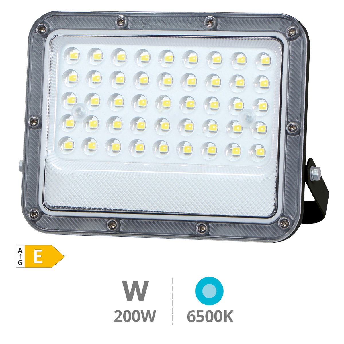 Belinta Projecteur aluminium LED 200W 6500K IP65 noir