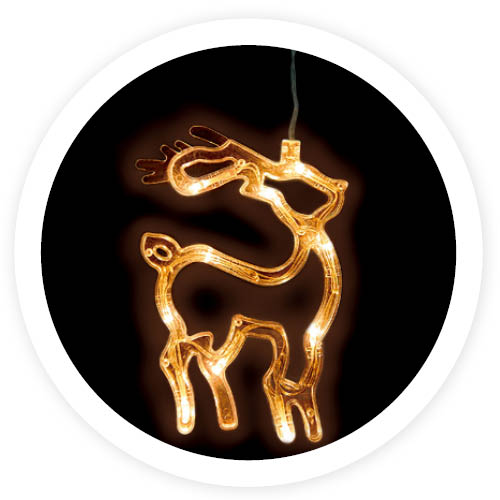 Reno colgante de navidad LED 3xAAA