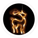 [204635020] Decoración LED colgante forma de reno