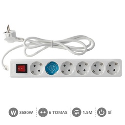 [000000007] Base multiple 6T + Int. (3x1.0mm) 1,5M Blanca