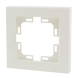 [000201041] 1 gang straight cover frame White