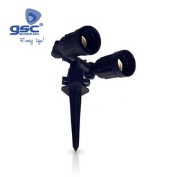 [000700453] Garden Spike Double lamp holder IP44 230V