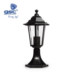 [000701859] Lampadaire de jardin dessus de mur Série Lenna E27 noir