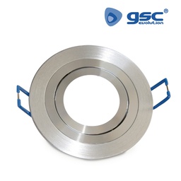 [000701952] Rounded Recessed Fixed Fixture for Dichroich lamps Aluminium