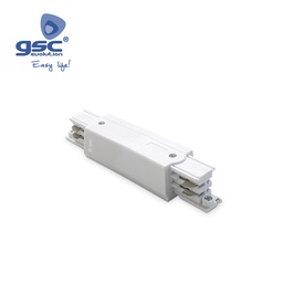 [000705279] Conector reto 3 vias para foco de carril LED Branco
