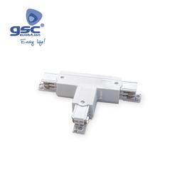 [000705283] Conector em T 3 vias para foco de carril LED Branco