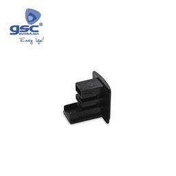[000705292] 3 Way end cap for LED rail spotlight Black