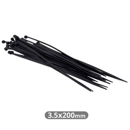 [000901322] Pack 25 Unidades Bridas 200x3.5mm Negro