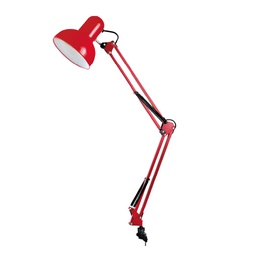 [001900398] Candeeiro mesa grampo E27 40 W – Vermelho