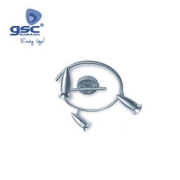 [001901058] Spot de plafond triple spirale GU10 Nickel