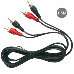 [002600934] Audio connection 2 RCA male to 2 RCA male 1.5m