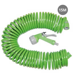 [003602045] Kit tuyau d’arrosage spirale 15 M avec pistolet 7 fonctions