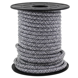 [003902987] Cabo têxtil 10 m (2 x 0,75 mm) Negro/Cinzento