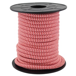 [003902988] Cabo têxtil 10 m (2 x 0,75 mm) Branco/Vermelho