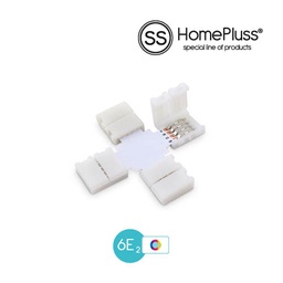 [008005626] Connecteur en forme de &quot;+&quot; pour bande LED RGB