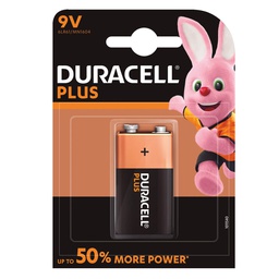 [009000105] Pile alcaline DURACELL Plus 9V, Blister 1