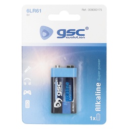[009000175] Pilha alcalina GSC evolution 9 V, Blister 1 un.