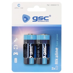 [009000173] Pilha alcalina GSC evolution LR14 (C), Blister 2 un.