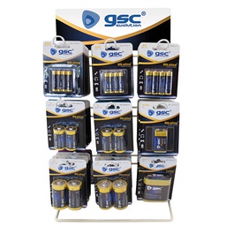 [009704341] Présentoir de comptoir pour blister de piles