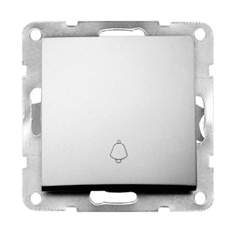 [103500007] Botão campainha encastrável Iota Prateado