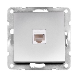 [103500017] Tomada de dados encastrável Iota Prata