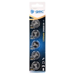 [106000011] GSC CR2025 lithium baterry 5pcs blister