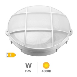 [200205004] Aplique LED redondo Oxalis con rejilla 15W 4000K Blanco