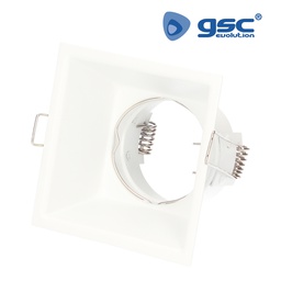 [200405008] Aro quadrado encastrável Taitu 88 x 88 mm antiencandeamento Branco mate