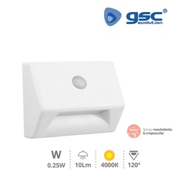 [202800002] Stair night light with twilight and motion sensor 4000K IP54