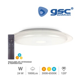 [203605007] Plafon teto Venus 24 W 3000 K a 6500 K regulável