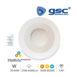 [203605014] Plafon teto Milano + luz noite 30 W (3000 K–6000 K) e 60 W (4200 K) ajustável
