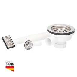 [404035011] Sink valve with basket and overflower