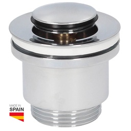 [404035019] Valve de vidange pour lavabo clic-clac bouchon Ø37 mm chrome