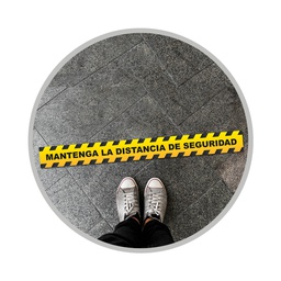 [406005010] Floor security distance vinyl 80x8cm