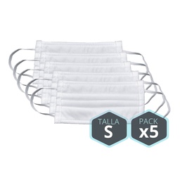 [406010005] 5pcs pack washable child hygienic mask size S
