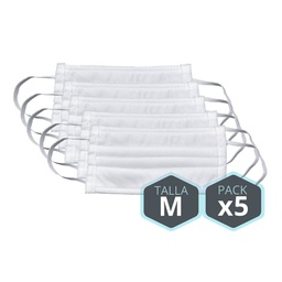 [406010006] Pack 5 Masques hygiéniques enfant taille M lavables/réutilisables